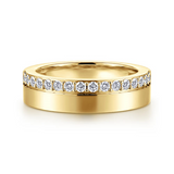 Gold 5mm Diamond Anniversary Cigar Band