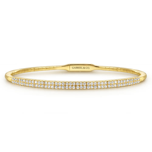 Gold Closed Bangle Bracelet