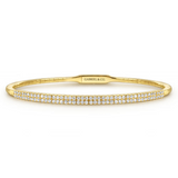 Gold Closed Bangle Bracelet