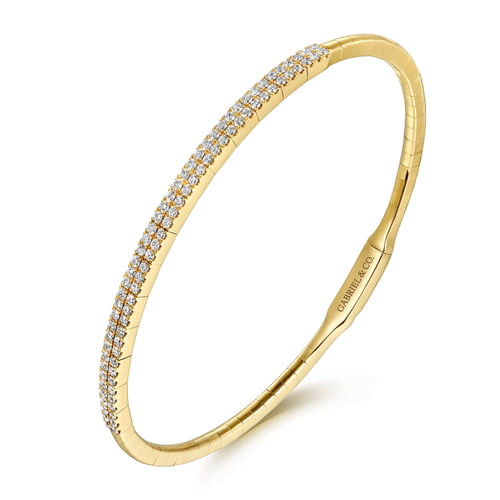 Gold Closed Bangle Bracelet