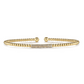 Gold Beaded Diamond Cuff Bujukan Bangle Bracelet