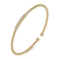 Gold Beaded Diamond Cuff Bujukan Bangle Bracelet
