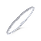 White Gold Two Row Diamond Bangle