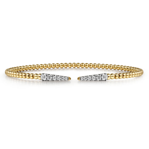 Gold Diamond Open Bujukan Bangle Bracelet