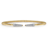 Gold Diamond Open Bujukan Bangle Bracelet