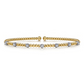 White-Yellow Gold Bujukan Diamond Stations Bangle