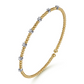 White-Yellow Gold Bujukan Diamond Stations Bangle