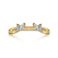 Gold Marquise and Round Open Diamond Band