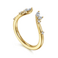 Gold Marquise and Round Open Diamond Band