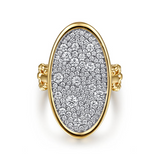 Gold Bujukan and Diamond Signet Ring