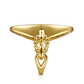 Gold Bujukan and Diamond Signet Ring