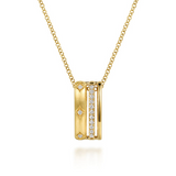 14k Gold Diamond Pendant Necklace