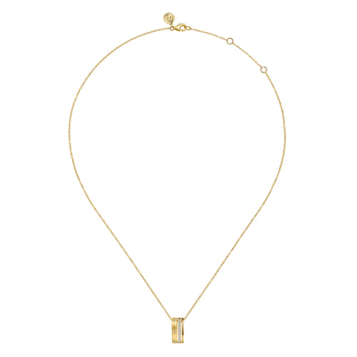 14k Gold Diamond Pendant Necklace