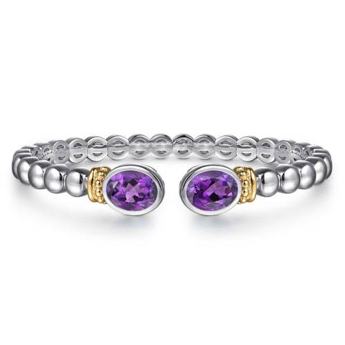 Bujukan Amethyst Open Bangle Bracelet