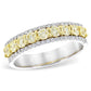14KW White & Yellow Diamond Ring
