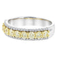 14KW White & Yellow Diamond Ring