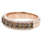 14k White & Brown Diamond Ring