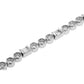 14KW Round & Baguette Diamond Bracelet