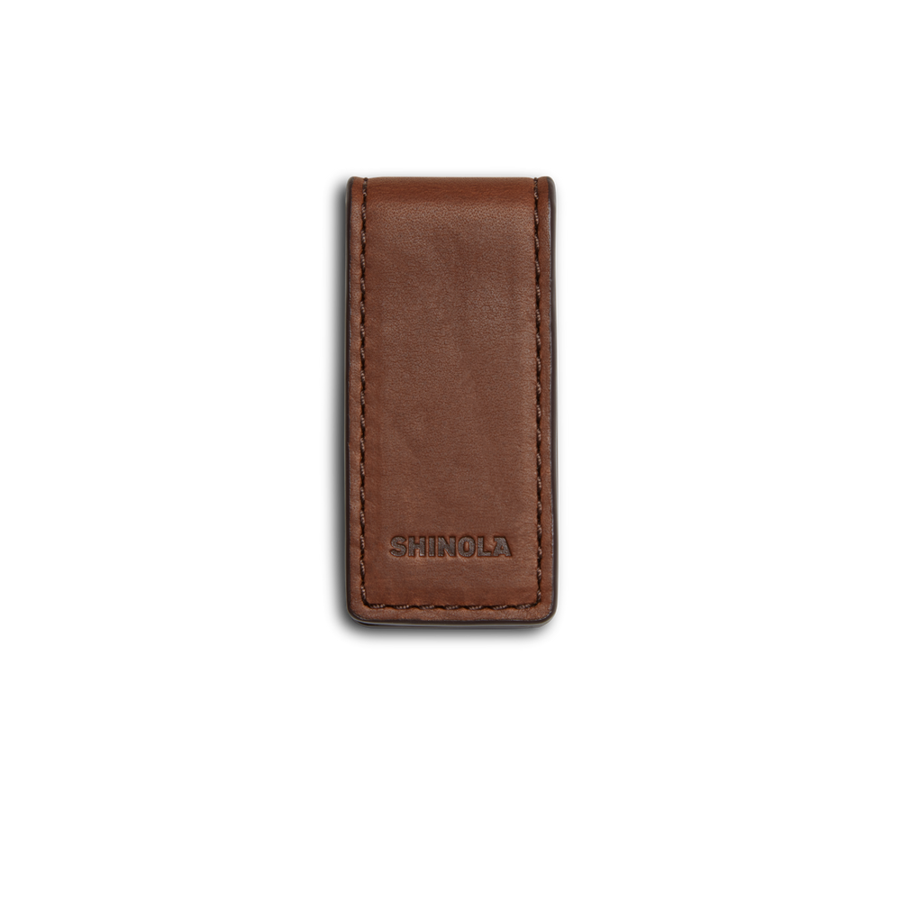 Medium Brown Magnetic Money Clip