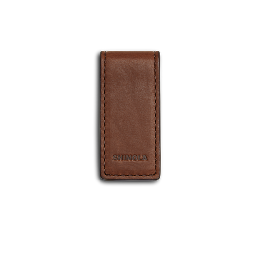 Medium Brown Magnetic Money Clip