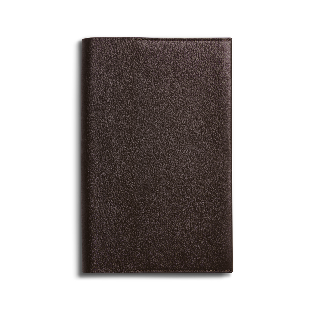 Espresso Pebbled Leather Journal Cover