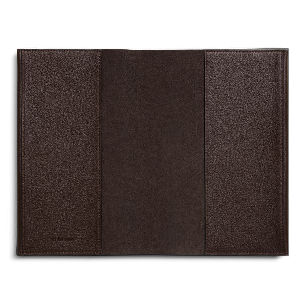 Espresso Pebbled Leather Journal Cover