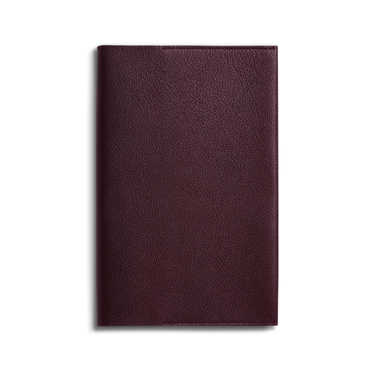 Merlot Pebbled Leather Journal Cover