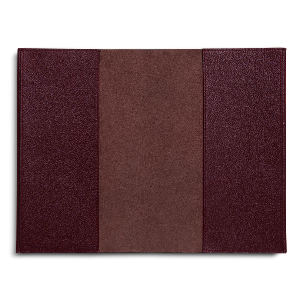 Merlot Pebbled Leather Journal Cover