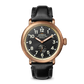 Runwell 43mm Bronze Black Leather Strap