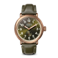 Runwell 43mm Bronze Dark Olive Strap