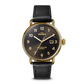 38mm Canfield Watch Black Leather Strap