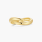 Gold Spiral Adjustable Ring