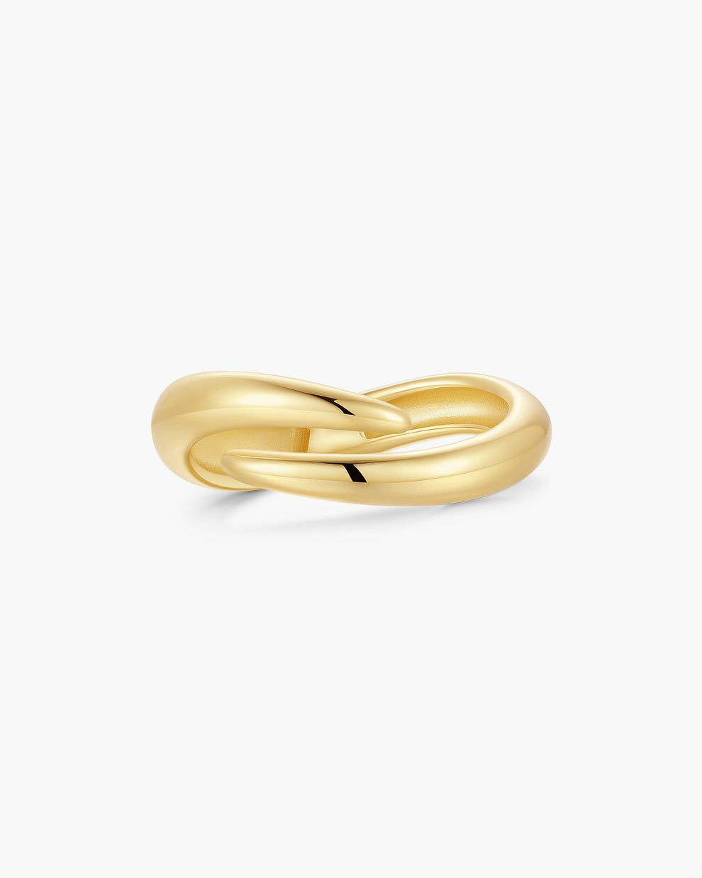 Gold Spiral Adjustable Ring