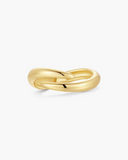 Gold Spiral Adjustable Ring