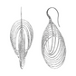 Sterling Silver Circle Drop Earrings