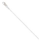 White Gold Rolo Chain 18"