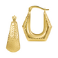 Gold Bell Hoop Earrings