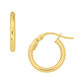 Gold Round Hoop Earrings