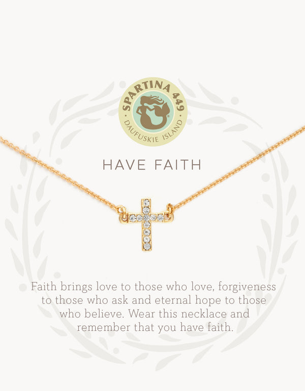 Sea La Vie Cross Necklace