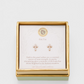 Sea La Vie Pearl Cross Earrings