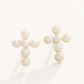 Sea La Vie Pearl Cross Earrings