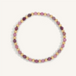 Ruby & Gold Harmony Beaded Bracelet
