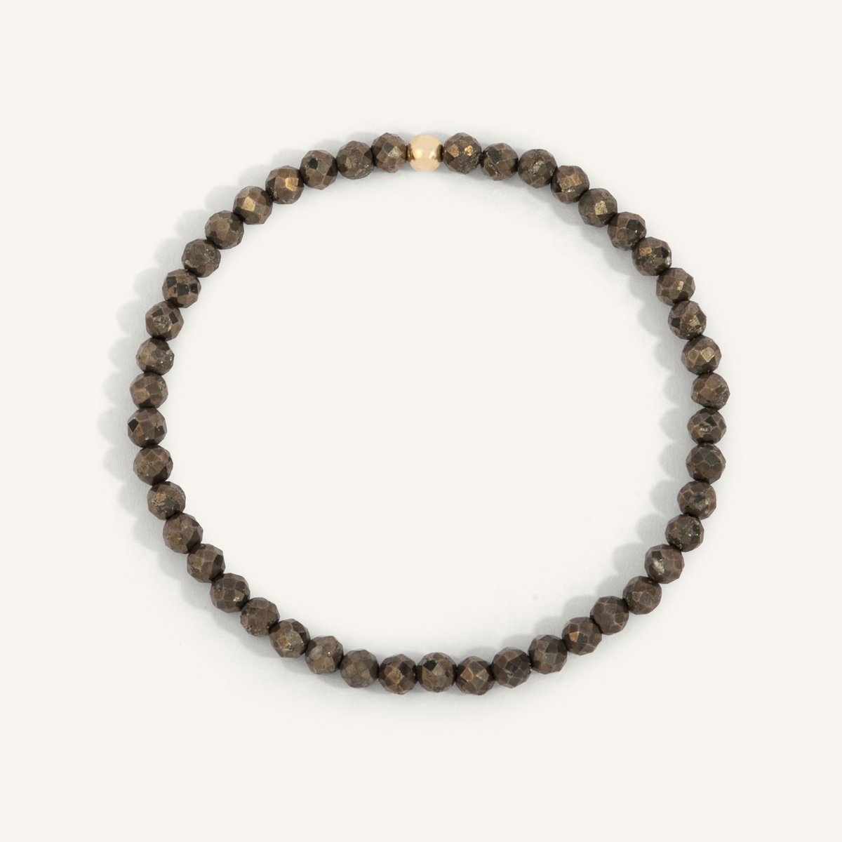 Pyrite Bead Bracelet