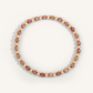 Rhodonite & Gold Beaded Bracelet