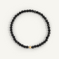 Black Spinel Beach Strech Bracelet