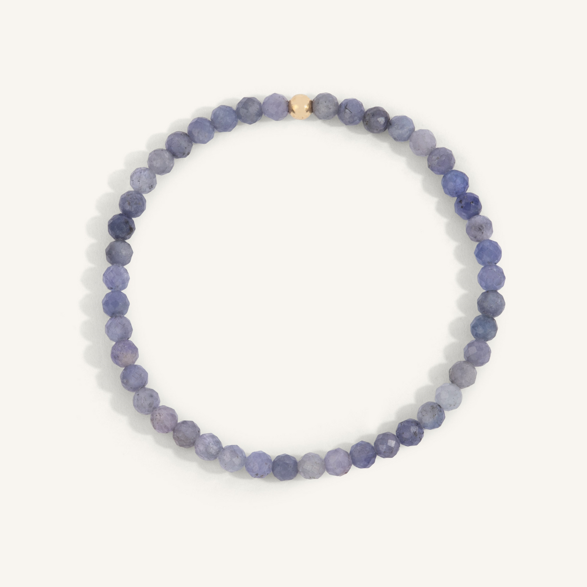 Tanzanite Gemstone Bead Bracelet