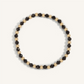 Black Spinel & Gold Bead Bracelet