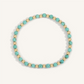 Blue Howlite & Gold Bead Bracelet