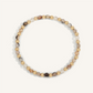 Fire Agate & Gold Bead Bracelet