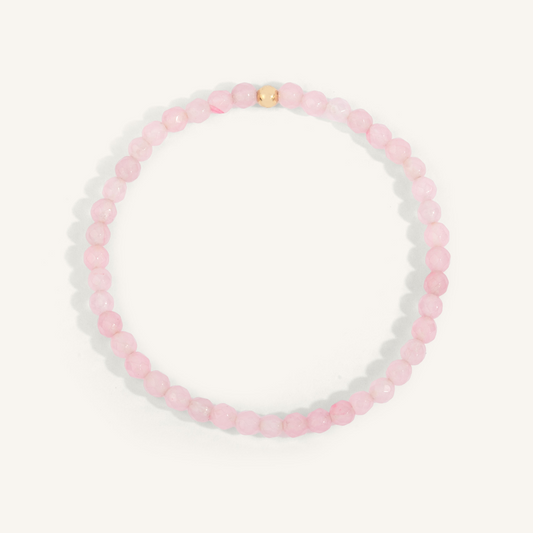 Rose Quartz Bead Bracelet